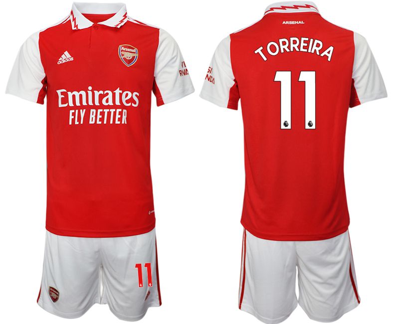 Men 2022-2023 Club Arsenal home red #11 Soccer Jersey